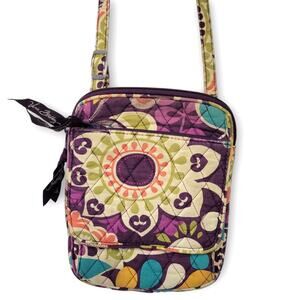 Vera Bradley Plum Crazy 2013 Mini Hipster Crossbody Quilt Bag